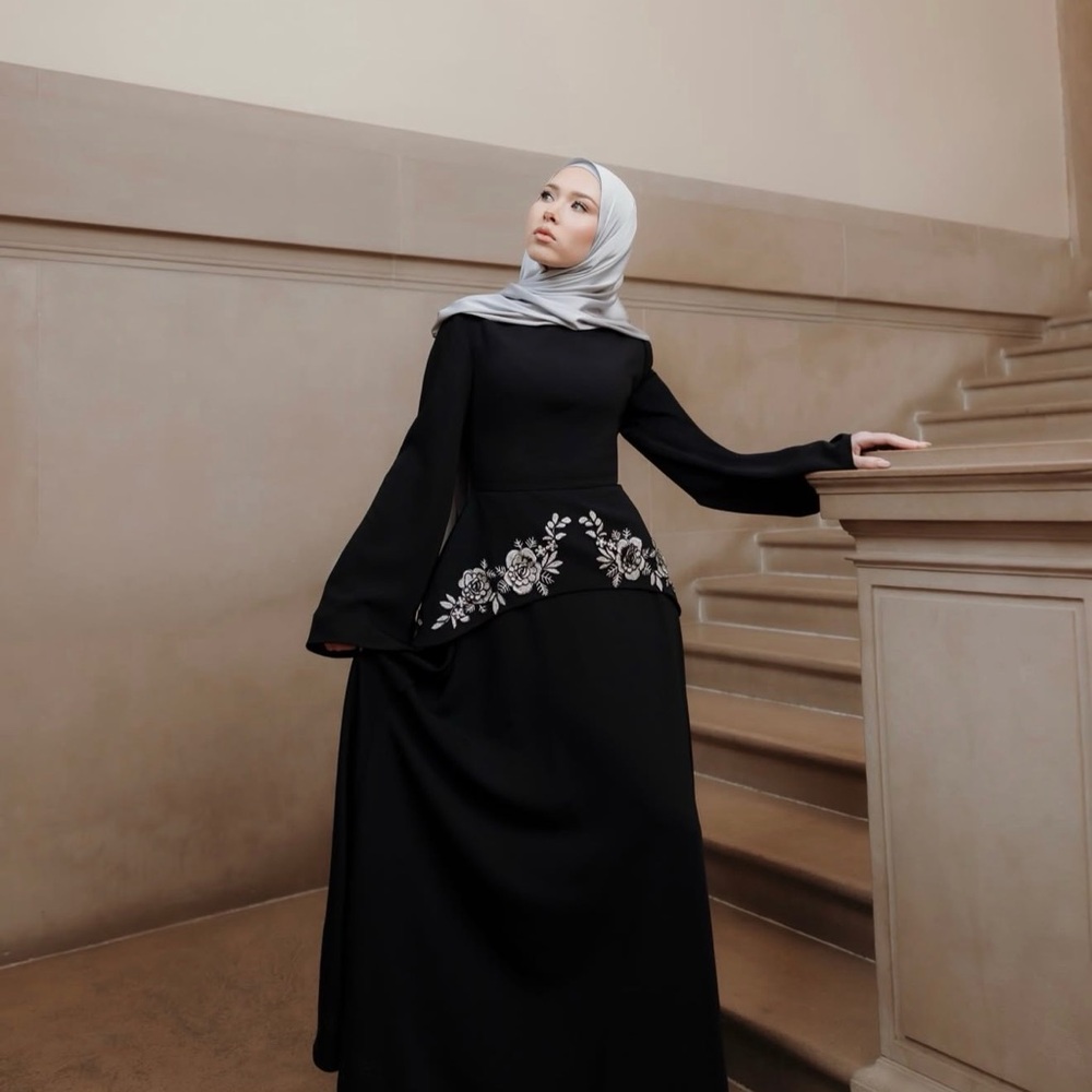 NWT | Batul the Collection Embroidered Modest Dress - Classic Elegance - Picture 2 of 5